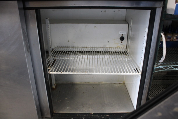 True Model TSSU-48-18M-B Stainless Steel Commercial Sandwich Salad Prep Table Bain Marie Mega Top on Commercial Casters. 115 Volts, 1 Phase. 48x34x47. Tested and Powers On But Does Not Get Cold - Image 7 of 8