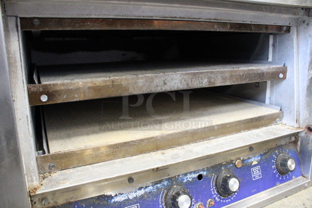 Baker's Pride Model P-44S Stainless Steel Commercial Countertop Electric Powered 2 Deck Pizza Oven. 208 Volts, 1 Phase. 26x28x29 - Image 5 of 9