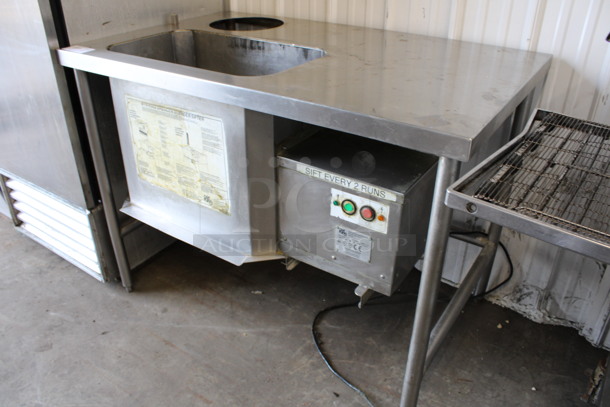 Ayr-king Model BBS-EC1 Stainless Steel Commercial Breader / Blender / Sifter Station. 115 Volts, 1 Phase. 48x30x36. Tested and Working! - Image 6 of 6