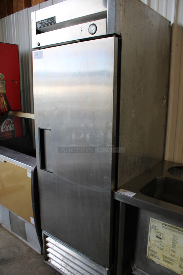 True Model T-23 Stainless Steel Commercial Single Door Reach In Cooler. 115 Volts, 1 Phase. 27x30x79. Tested and Working! - Image 3 of 6