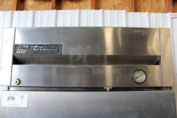 True Model T-23 Stainless Steel Commercial Single Door Reach In Cooler. 115 Volts, 1 Phase. 27x30x79. Tested and Working! - Image 4 of 6