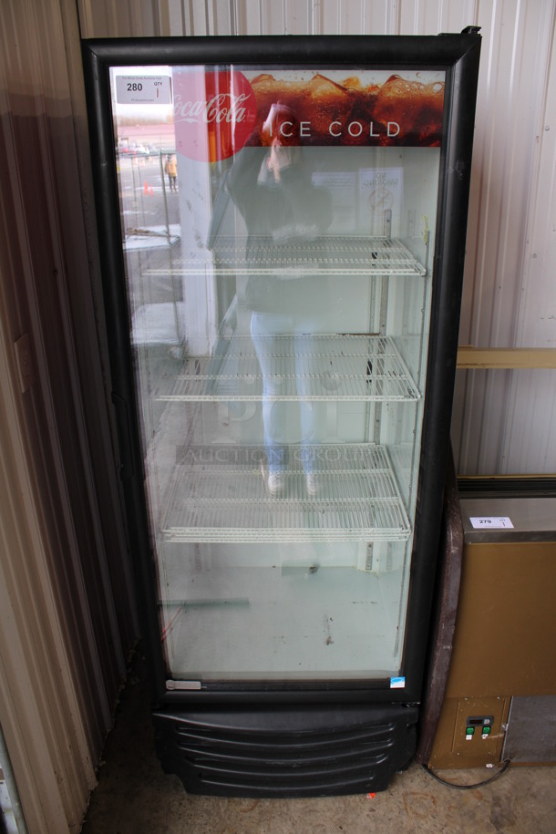 Imbera Model G319 CO2 ENERGY STAR Metal Commercial Single Door Reach In Cooler Merchandiser w/ Poly Coated Racks. 115 Volts, 1 Phase. 30x27x79. Tested and Powers On But Does Not Get Cold - Image 1 of 5