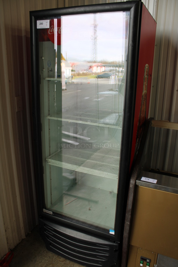Imbera Model G319 CO2 ENERGY STAR Metal Commercial Single Door Reach In Cooler Merchandiser w/ Poly Coated Racks. 115 Volts, 1 Phase. 30x27x79. Tested and Powers On But Does Not Get Cold - Image 2 of 5