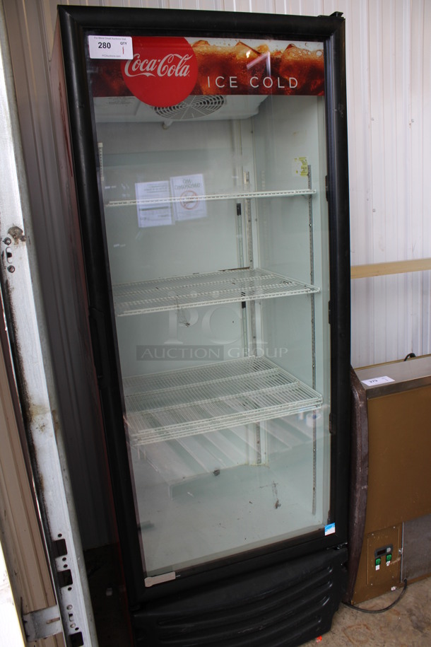 Imbera Model G319 CO2 ENERGY STAR Metal Commercial Single Door Reach In Cooler Merchandiser w/ Poly Coated Racks. 115 Volts, 1 Phase. 30x27x79. Tested and Powers On But Does Not Get Cold - Image 3 of 5
