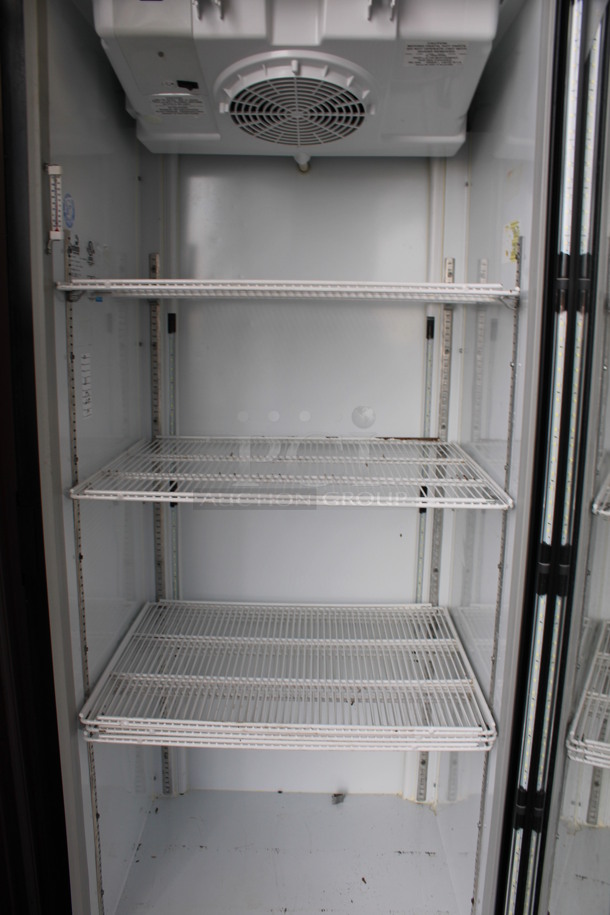 Imbera Model G319 CO2 ENERGY STAR Metal Commercial Single Door Reach In Cooler Merchandiser w/ Poly Coated Racks. 115 Volts, 1 Phase. 30x27x79. Tested and Powers On But Does Not Get Cold - Image 4 of 5