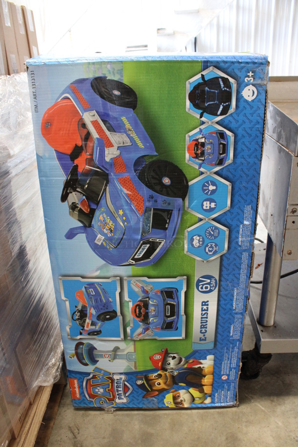 IN ORIGINAL BOX! Paw Patrol Electric Powered Children's Car. For Parts. 