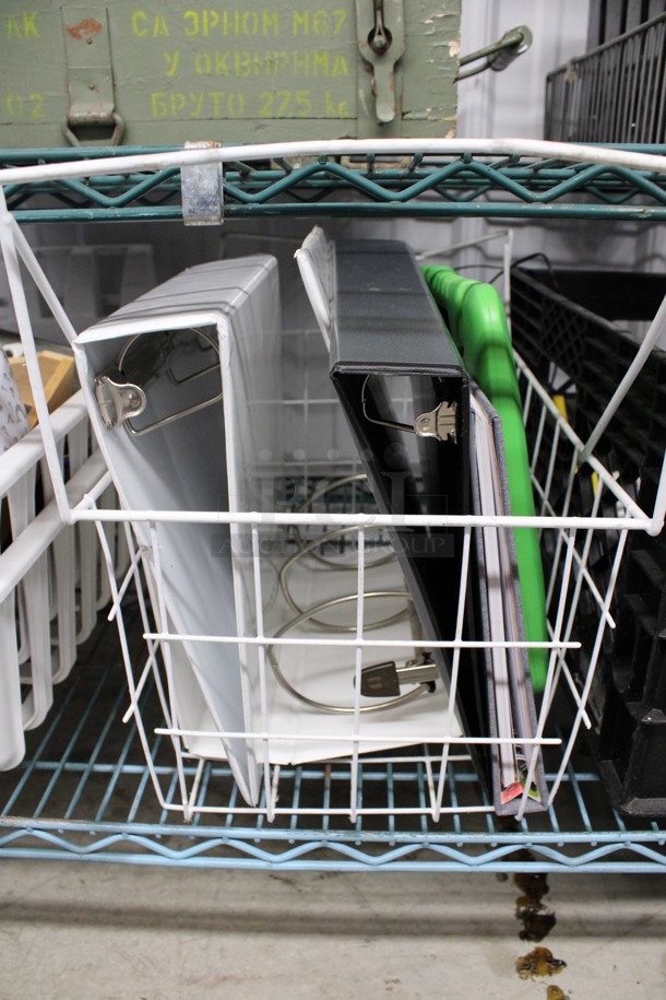 ALL ONE MONEY! Lot of Poly Freezer Baskets, Binders, Wires and Scissors! - Image 4 of 5