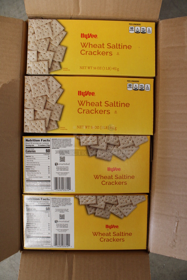 ALL ONE MONEY! Lot of 2 Cases of Wheat Saltine Cracker Boxes! - Image 1 of 3