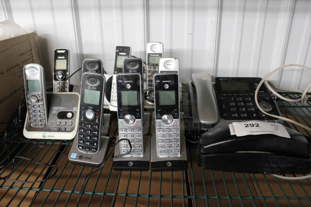 ALL ONE MONEY! Lot of 12 Various Telephones! 