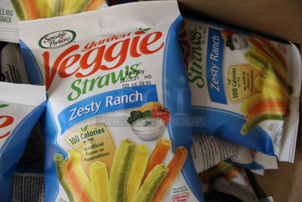 ALL ONE MONEY! Lot of 2 Boxes of Individual Zesty Ranch Veggie Straw Bags! - Image 3 of 4