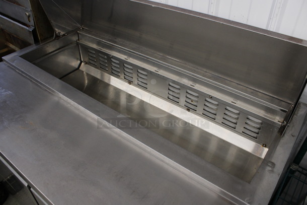 Avantco Model 178SCL2 Stainless Steel Commercial Sandwich Salad Prep Table Bain Marie Mega Top on Commercial Casters. 115 Volts, 1 Phase. 47x30x43. Tested and Powers On But Does Not Get Cold - Image 3 of 5