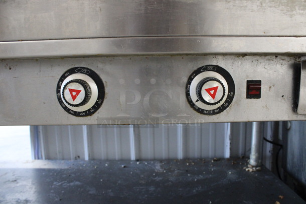 Vulcan Stainless Steel Commercial Natural Gas Powered Flat Top Griddle w/ Thermostatic Controls and Under Shelf on Commercial Casters. 72x32x38 - Image 6 of 7