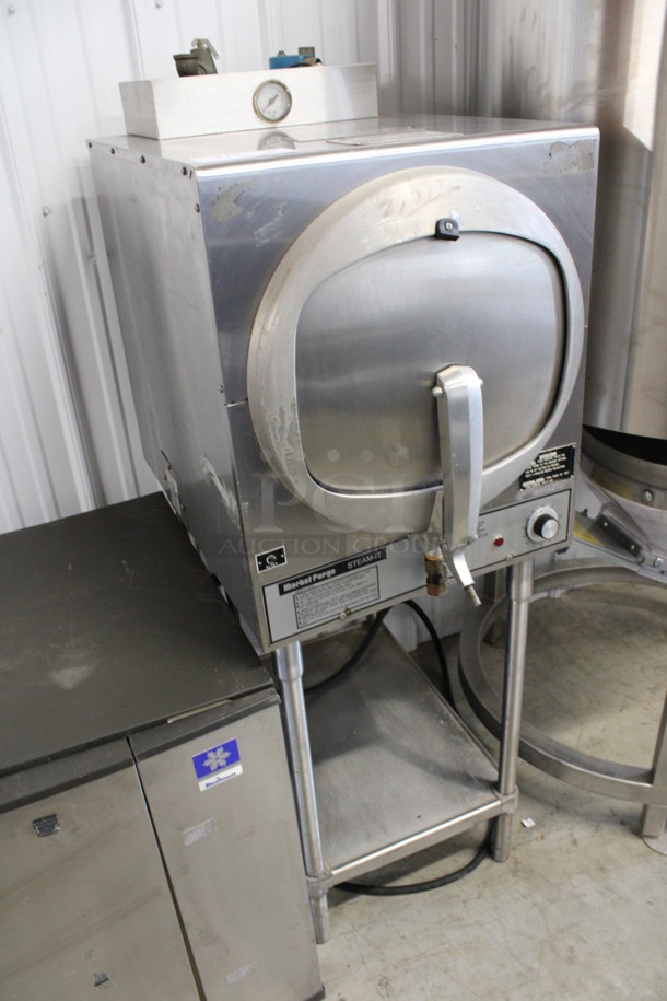 Market Forge Model ST-AGF Stainless Steel Commercial Natural Gas Powered Single Cabinet Pressure Steamer w/ Under Shelf. 40,000 BTU. 19x28x57 - Image 3 of 7