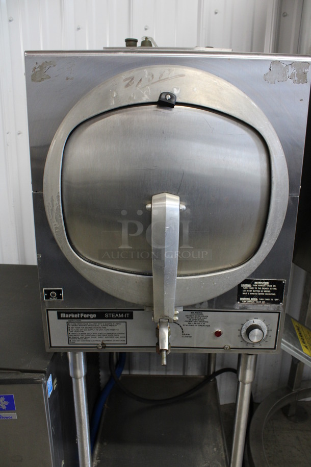 Market Forge Model ST-AGF Stainless Steel Commercial Natural Gas Powered Single Cabinet Pressure Steamer w/ Under Shelf. 40,000 BTU. 19x28x57 - Image 4 of 7