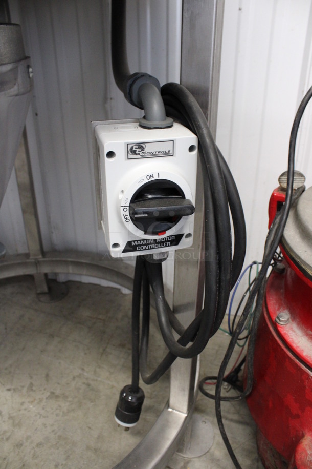 Portland Kettle Works Stainless Steel Commercial Floor Style 60 Pound Capacity Brewery Grain Mill. 220 Volts, 1 Phase. 32x32x70 - Image 5 of 7