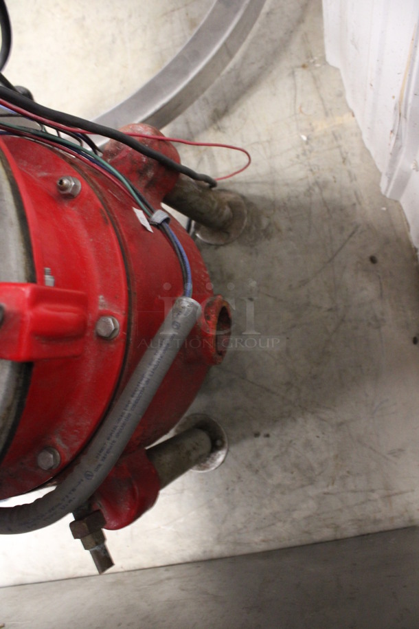Red Goat Disposers Model B5P-R Metal Commercial Dual Rotation Garbage Disposal. 208-220 Volts, 1 Phase. 18x18x24 - Image 4 of 6