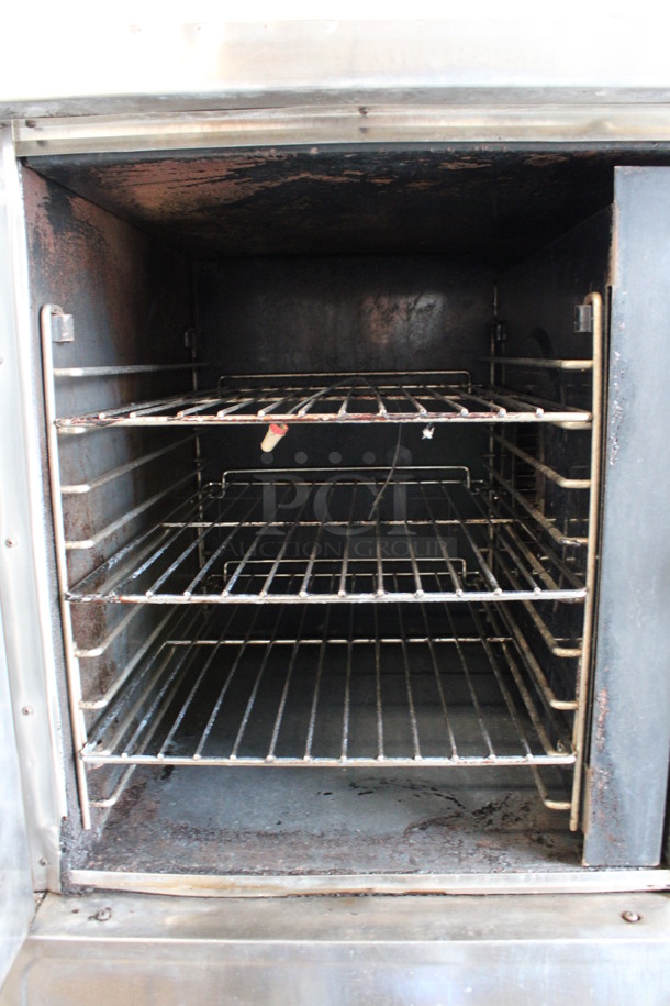 2 Blodgett Stainless Steel Commercial Propane Gas Powered Half Size Convection Ovens w/ View Through Door, Metal Oven Racks and Thermostatic Controls. 30x26x60. 2 Times Your Bid! - Image 5 of 10