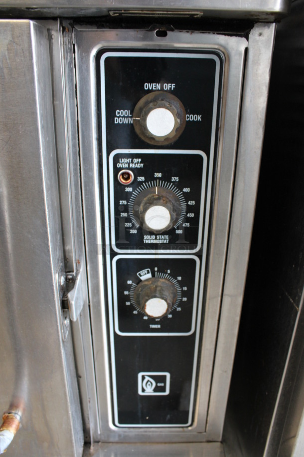 2 Blodgett Stainless Steel Commercial Propane Gas Powered Half Size Convection Ovens w/ View Through Door, Metal Oven Racks and Thermostatic Controls. 30x26x60. 2 Times Your Bid! - Image 7 of 10