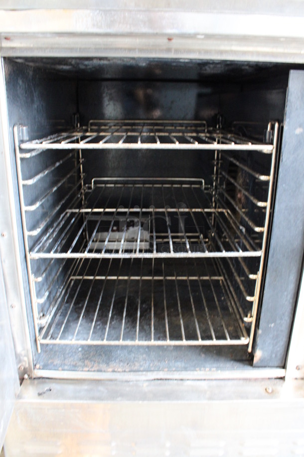 2 Blodgett Stainless Steel Commercial Propane Gas Powered Half Size Convection Ovens w/ View Through Door, Metal Oven Racks and Thermostatic Controls. 30x26x60. 2 Times Your Bid! - Image 8 of 10