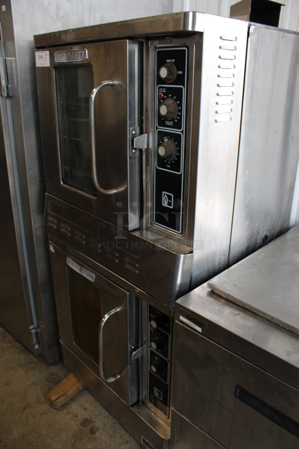 2 Blodgett Stainless Steel Commercial Propane Gas Powered Half Size Convection Ovens w/ View Through Door, Metal Oven Racks and Thermostatic Controls. 30x26x60. 2 Times Your Bid! - Image 9 of 10