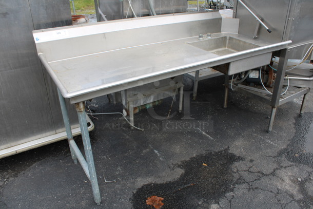 Stainless Steel Commercial Left Side Dirty Side Dishwasher Table. Goes GREAT w/ Items 321 and 322! 72x30x44 - Image 2 of 4