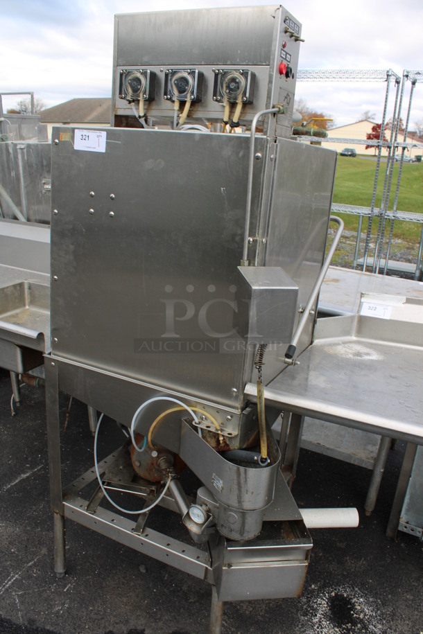 American Dish Service ADJ Model AF-3DS Stainless Steel Commercial Straight Pass Through Dishwasher. Goes GREAT w/ Lots 320 and 322! 120 Volts, 1 Phase. 33x33x70 - Image 2 of 7