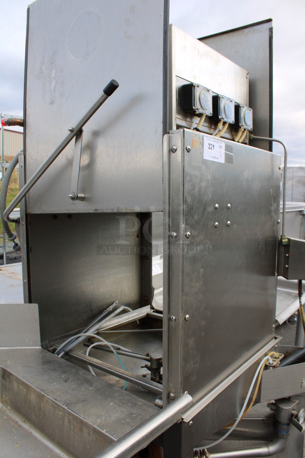 American Dish Service ADJ Model AF-3DS Stainless Steel Commercial Straight Pass Through Dishwasher. Goes GREAT w/ Lots 320 and 322! 120 Volts, 1 Phase. 33x33x70 - Image 6 of 7
