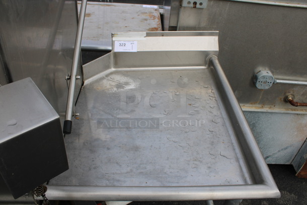 Stainless Steel Commercial Right Side Clean Side Dishwasher Table. Goes GREAT w/ Items 320 and 321! 24x30x41 - Image 2 of 3