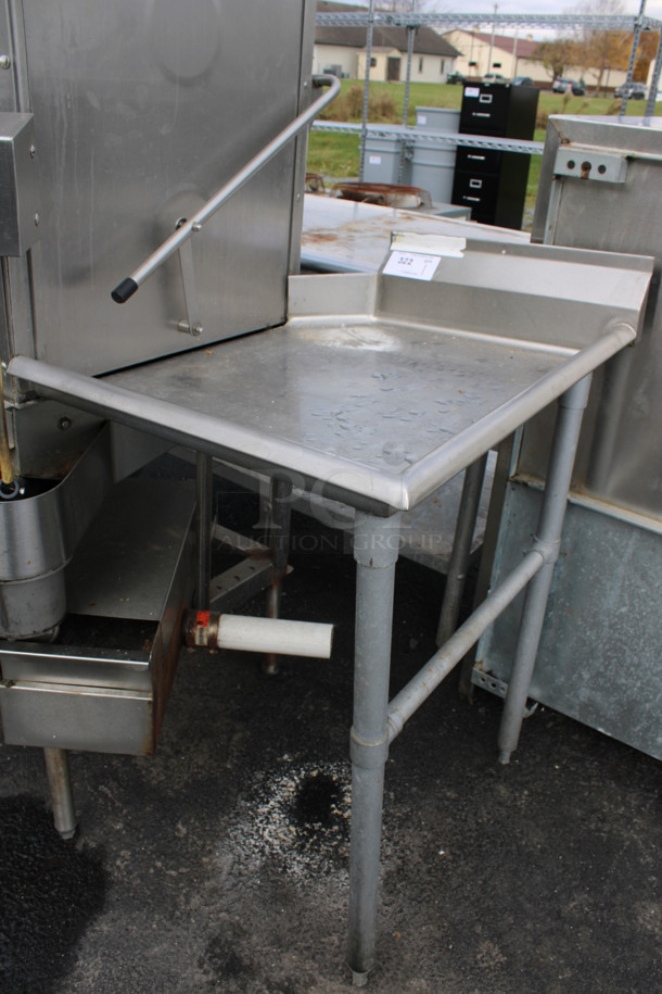 Stainless Steel Commercial Right Side Clean Side Dishwasher Table. Goes GREAT w/ Items 320 and 321! 24x30x41 - Image 3 of 3