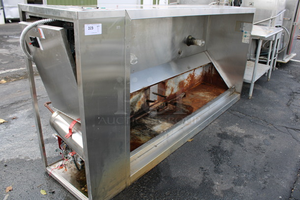 7.5' Greenheck Model GXEW-7.50-S Stainless Steel Commercial Self Contained Grease Hood. 102x48x24 - Image 8 of 9