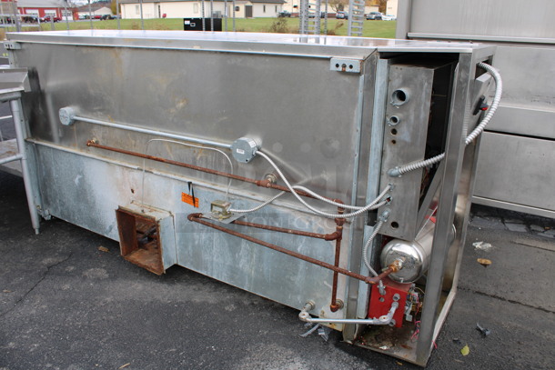 7.5' Greenheck Model GXEW-7.50-S Stainless Steel Commercial Self Contained Grease Hood. 102x48x24 - Image 9 of 9