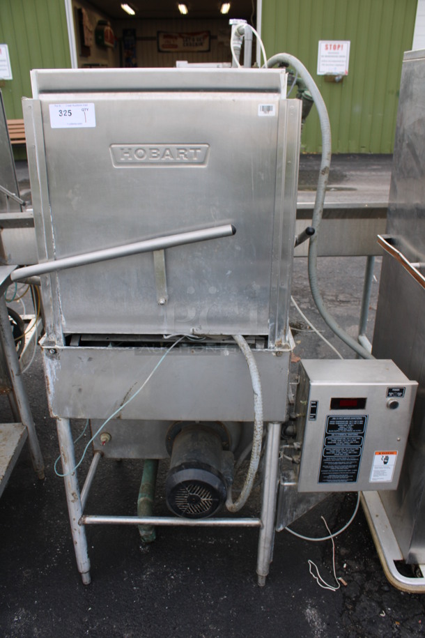 Hobart Model AM4C Stainless Steel Commercial Pass Through Dishwasher. 208-240 Volts, 1 Phase. 40x30x65