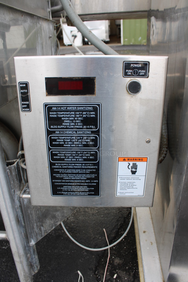 Hobart Model AM4C Stainless Steel Commercial Pass Through Dishwasher. 208-240 Volts, 1 Phase. 40x30x65 - Image 3 of 5