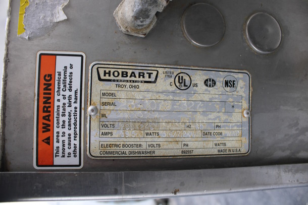 Hobart Model AM4C Stainless Steel Commercial Pass Through Dishwasher. 208-240 Volts, 1 Phase. 40x30x65 - Image 5 of 5