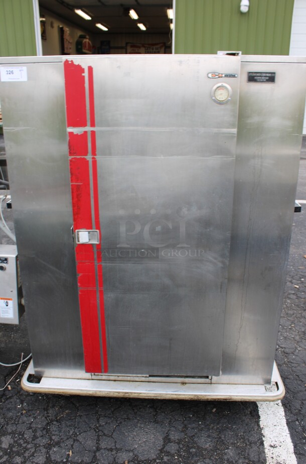 Carter Hoffmann Stainless Steel Commercial Single Door Reach In Cabinet on Commercial Casters. 50x31x64 - Image 1 of 6