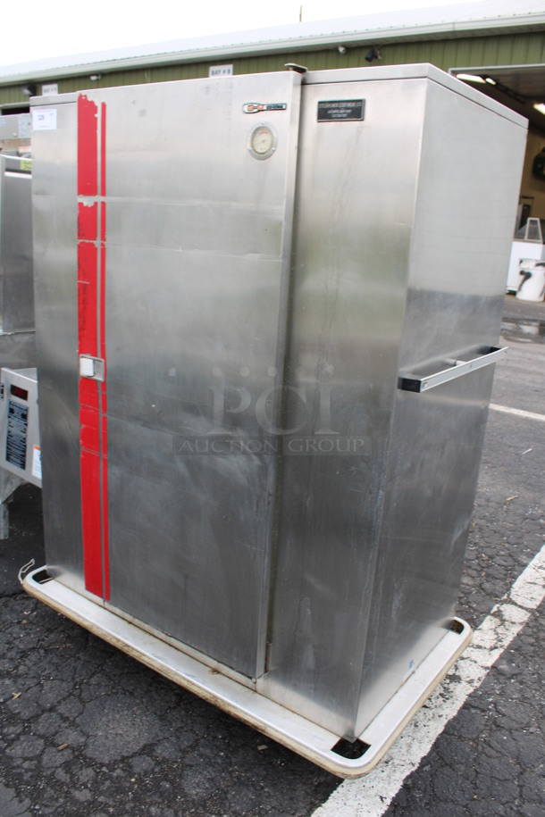 Carter Hoffmann Stainless Steel Commercial Single Door Reach In Cabinet on Commercial Casters. 50x31x64 - Image 2 of 6