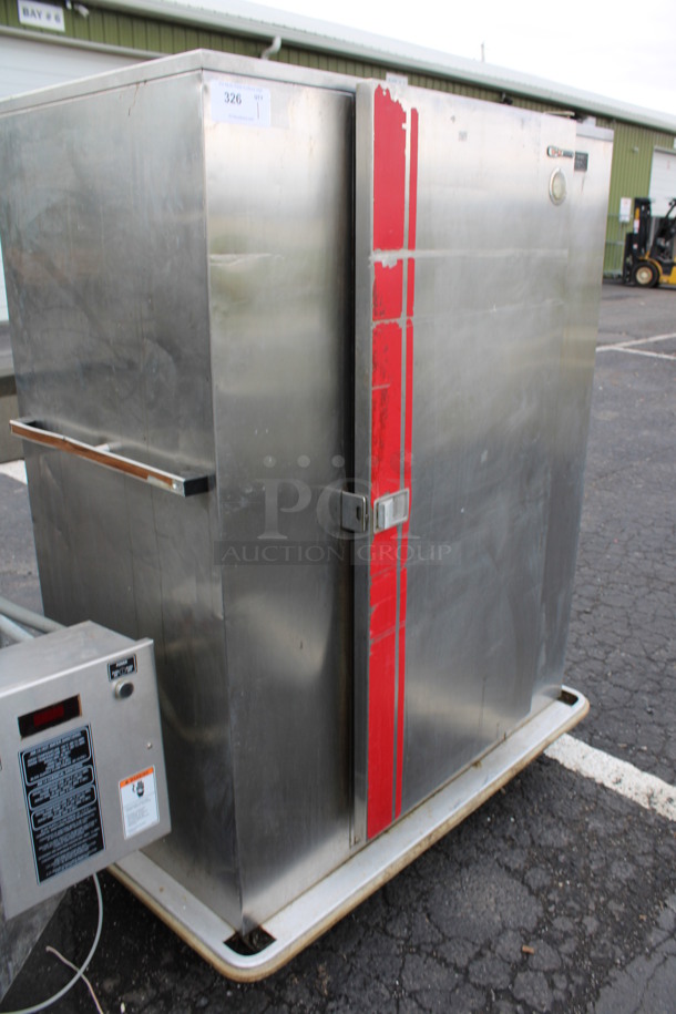 Carter Hoffmann Stainless Steel Commercial Single Door Reach In Cabinet on Commercial Casters. 50x31x64 - Image 3 of 6