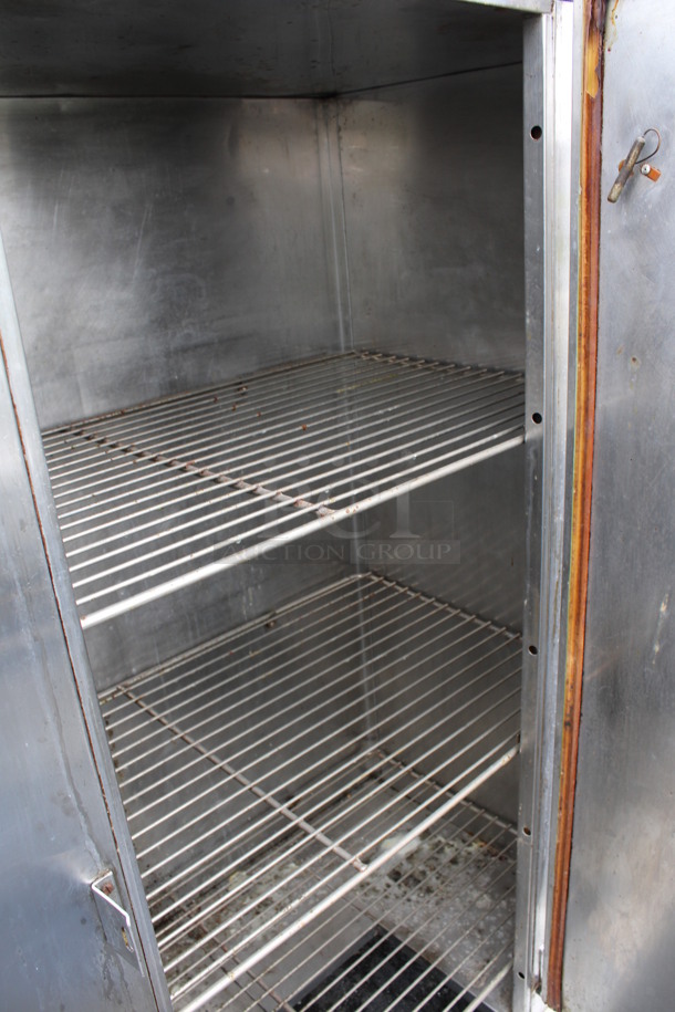 Carter Hoffmann Stainless Steel Commercial Single Door Reach In Cabinet on Commercial Casters. 50x31x64 - Image 5 of 6