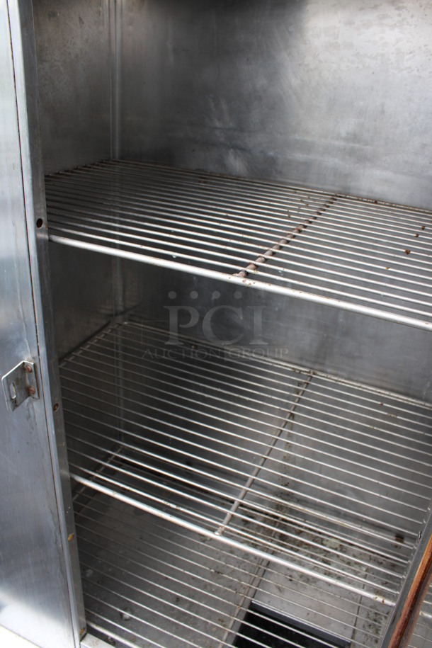 Carter Hoffmann Stainless Steel Commercial Single Door Reach In Cabinet on Commercial Casters. 50x31x64 - Image 6 of 6