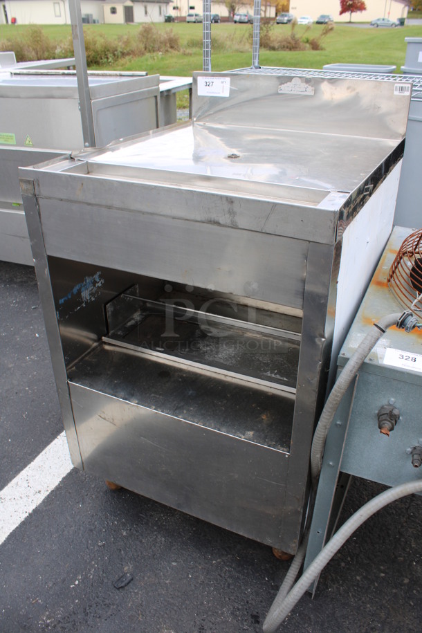Stainless Steel Commercial Drainboard w/ Under Shelf and Backsplash. 24x28x41 - Image 3 of 4