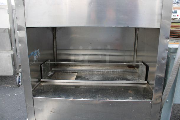 Stainless Steel Commercial Drainboard w/ Under Shelf and Backsplash. 24x28x41 - Image 4 of 4
