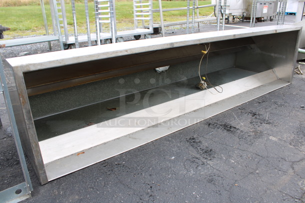 6.5' Stainless Steel Commercial Steam Hood. 78x24x18 - Image 1 of 4