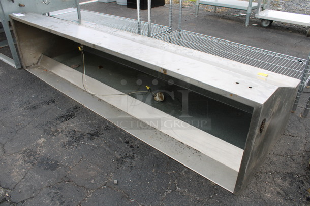 6.5' Stainless Steel Commercial Steam Hood. 78x24x18 - Image 3 of 4