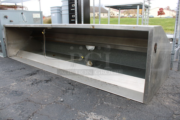 6.5' Stainless Steel Commercial Steam Hood. 78x24x18 - Image 4 of 4
