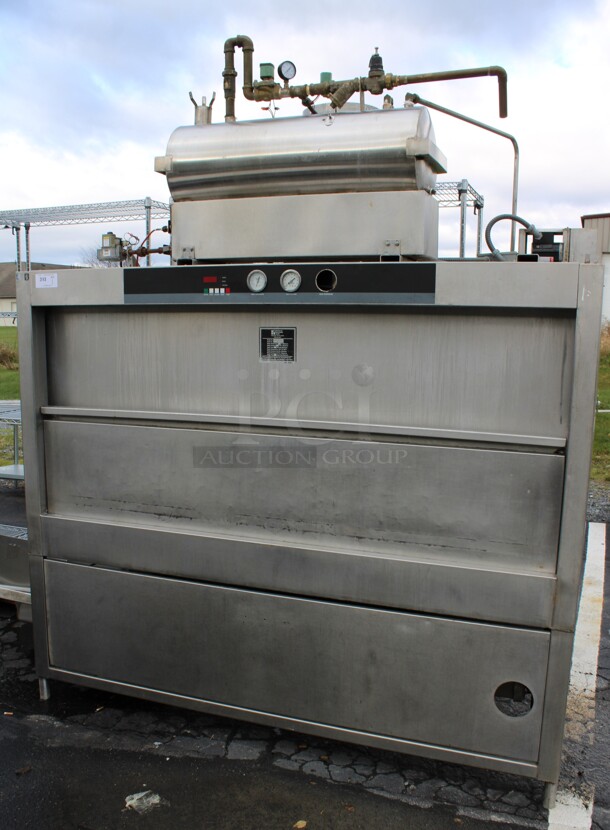 Douglas Model SD36-G-240/G Stainless Steel Commercial Floor Style Pot Pan Washer. 480 Volts, 3 Phase. 83x38x104 - Image 1 of 8