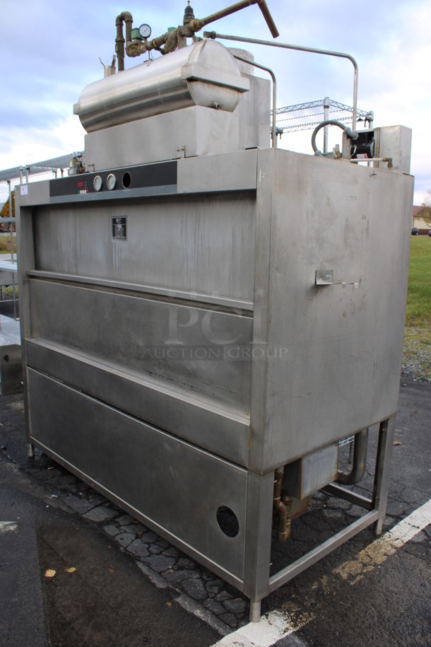 Douglas Model SD36-G-240/G Stainless Steel Commercial Floor Style Pot Pan Washer. 480 Volts, 3 Phase. 83x38x104 - Image 6 of 8