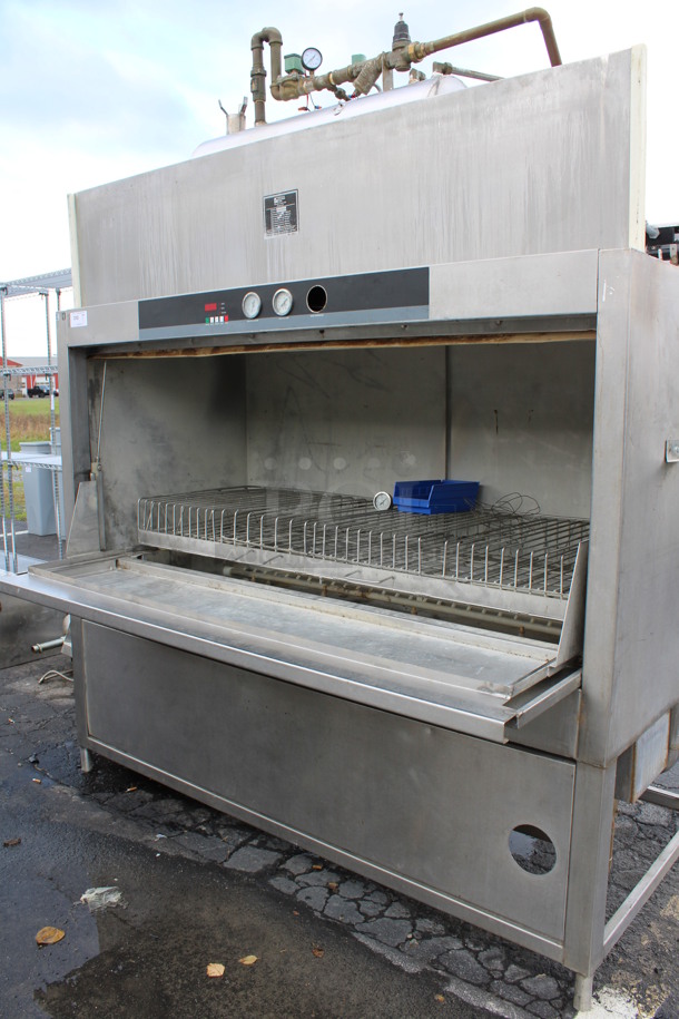 Douglas Model SD36-G-240/G Stainless Steel Commercial Floor Style Pot Pan Washer. 480 Volts, 3 Phase. 83x38x104 - Image 8 of 8
