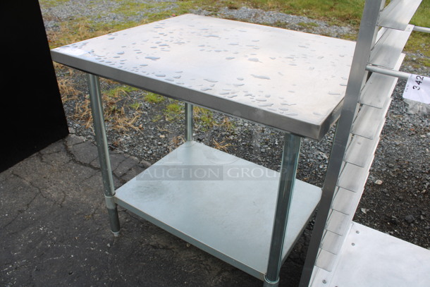 Stainless Steel Commercial Table w/ Metal Under Shelf. 36x30x34 - Image 2 of 3