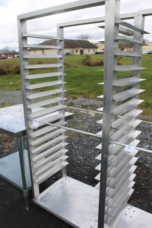 Metal Commercial Pan Transport Rack on Commercial Casters. 29x19x68 - Image 3 of 3