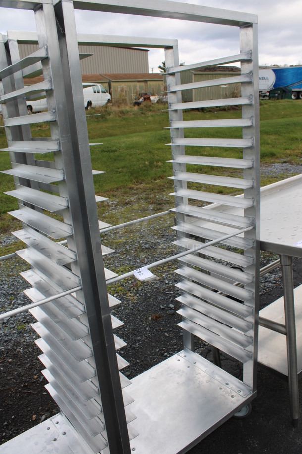 Metal Commercial Pan Transport Rack on Commercial Casters. 29x19x68 - Image 3 of 3